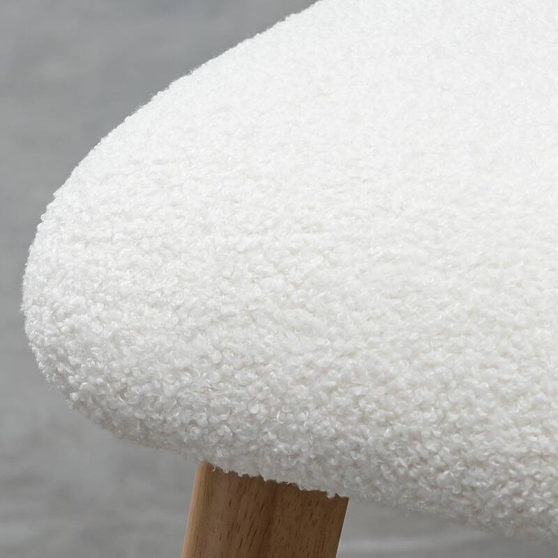 2Pcs Upholstered Dining Chairs Modern Fabric Kitchen Chairs with Padded Seat & Sturdy Wood Legs Side Chairs