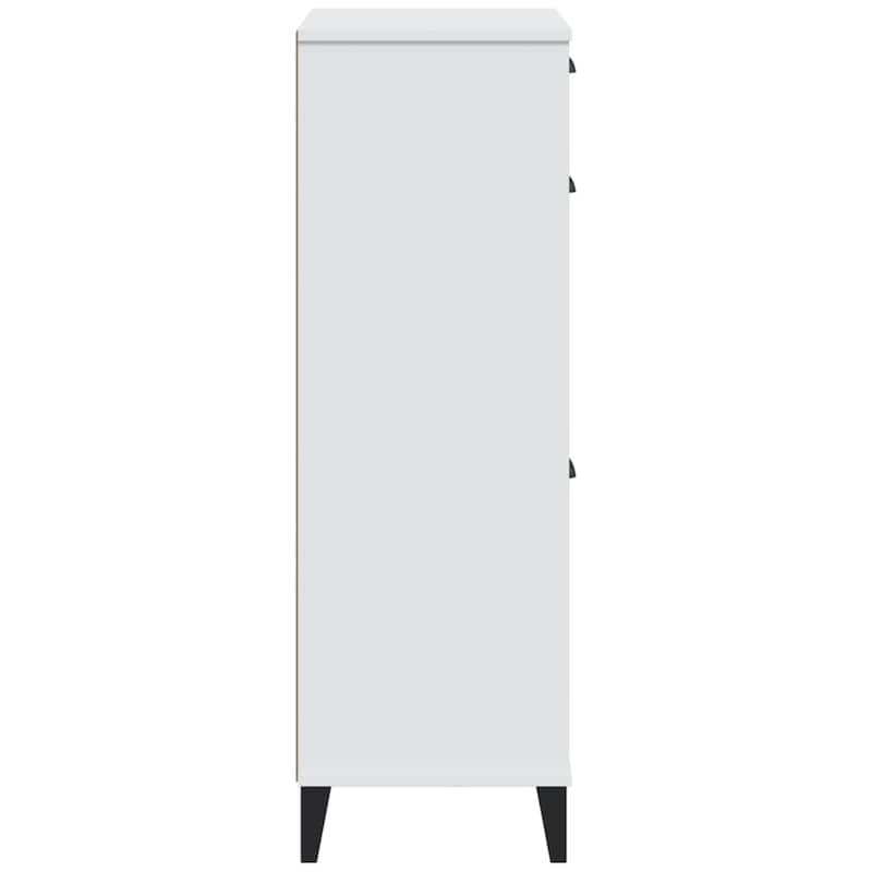 vidaXL Shoe Cabinet Storage Rack Organizer Hallway Furniture Solid Wood Pine - 13.8 x 23.6 x 42.1 in