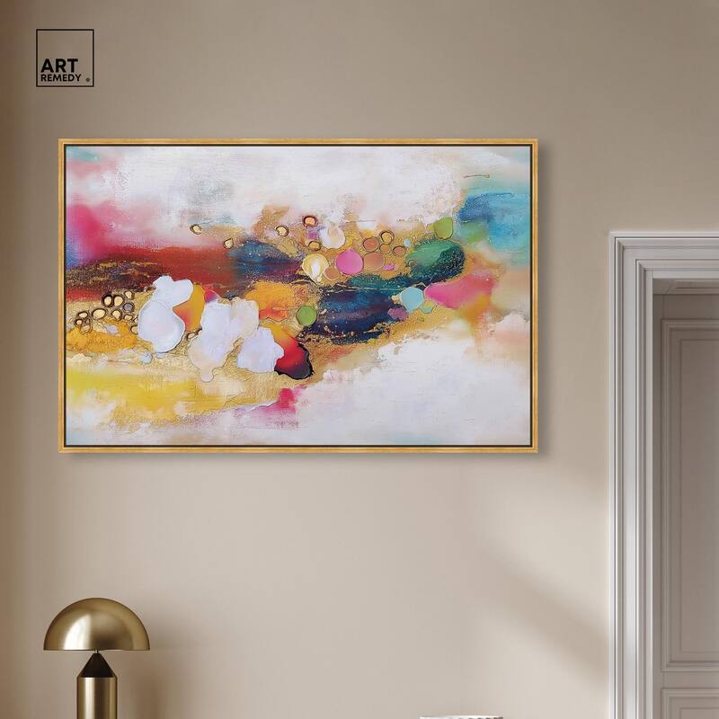 Vibrant Dabs I Canvas by Art Remedy