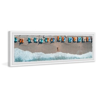 'Relaxing at the Beach' Framed Painting Print - Bed Bath & Beyond ...