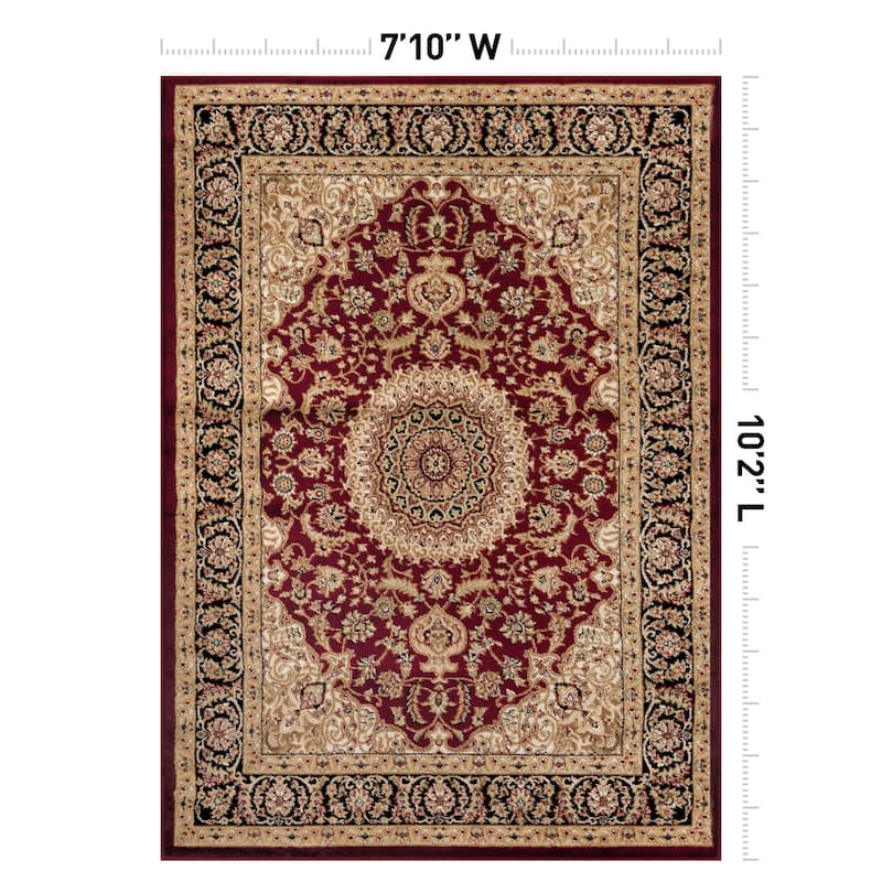 World Rug Gallery Traditional Oriental Medallion Area Rug