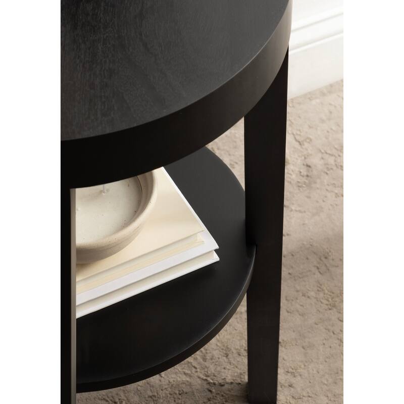 Kate and Laurel Talcott Round Wood Side Table
