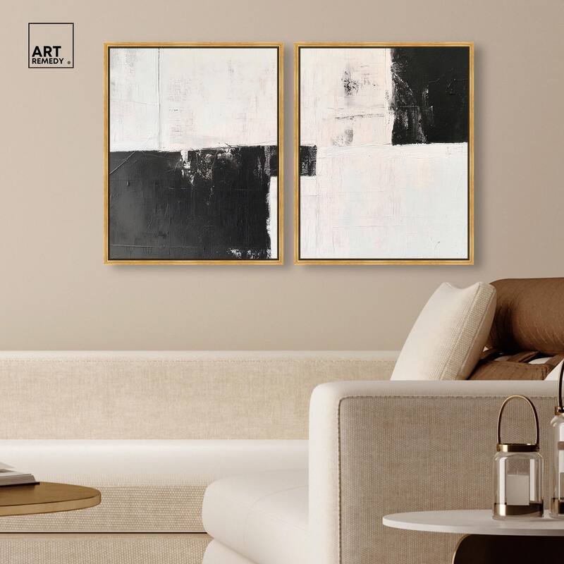 Shattered Symmetry II Canvas Set of 2 by Art Remedy