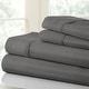 preview thumbnail 11 of 17, Simply Soft 4-piece Deep Pocket Striped Embossed Bed Sheet Set California King - Grey