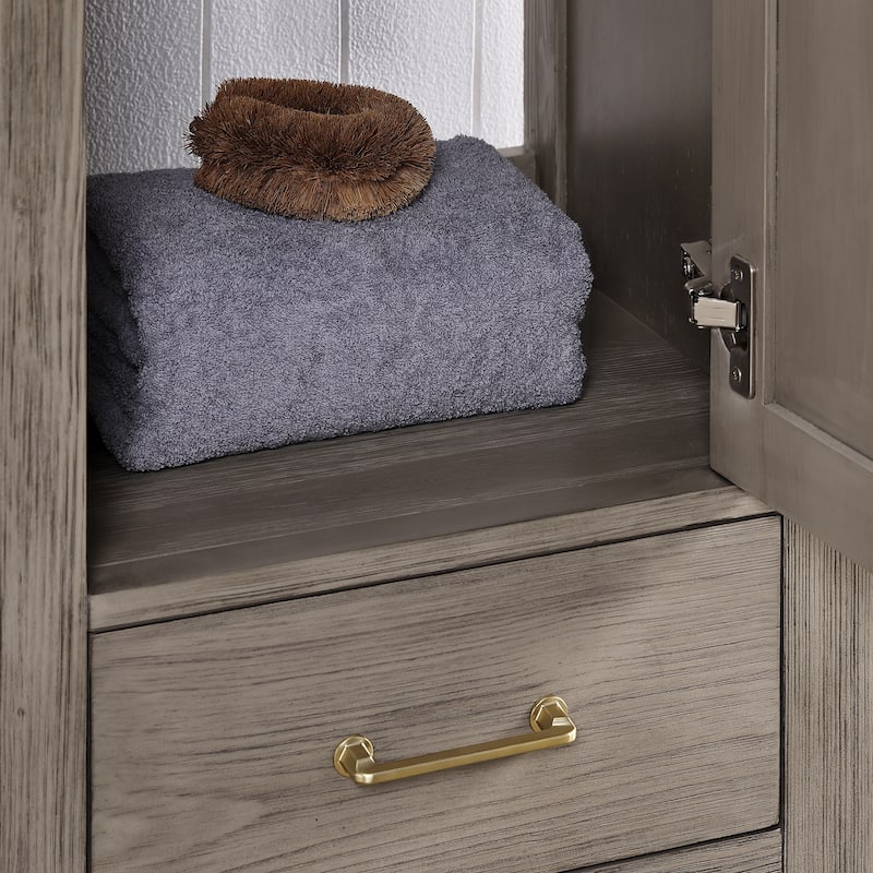 Gela Single Bath Vanity with Ceramic Basin Top without Mirror