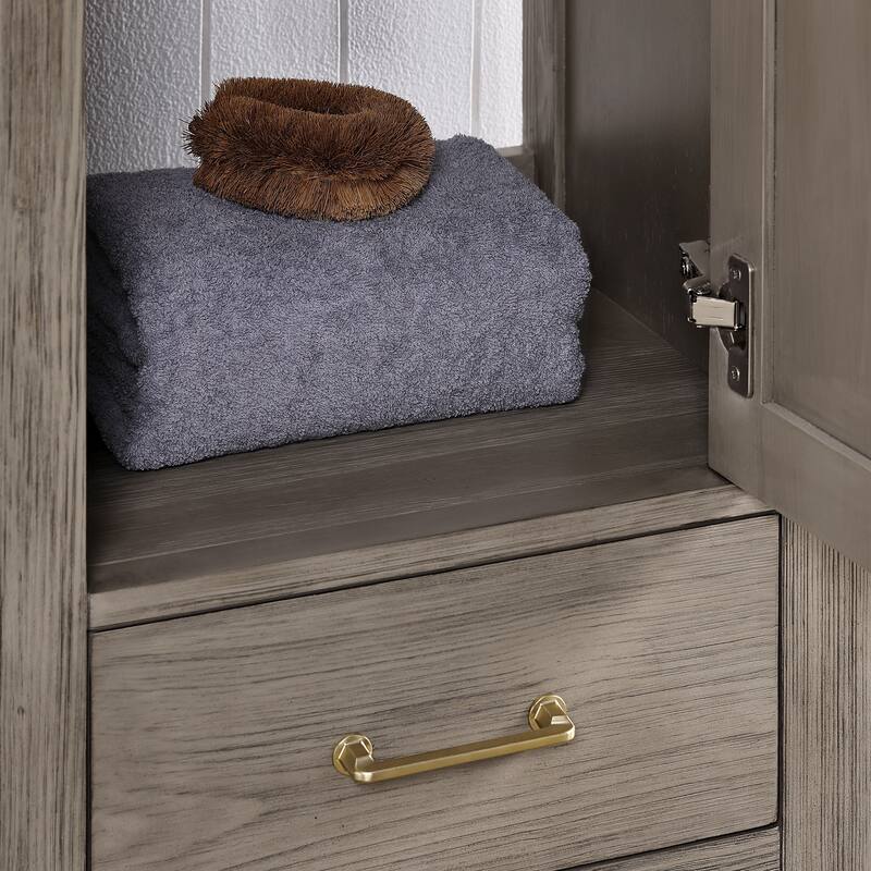 Gela Single Sink Bath Vanity with Drop-In Ceramic Basin without Mirror