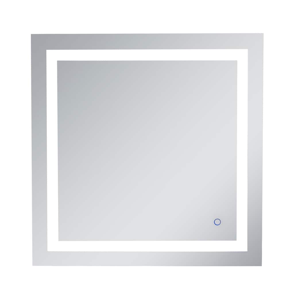 Avalon 30" x 30" Hardwired LED mirror - Silver