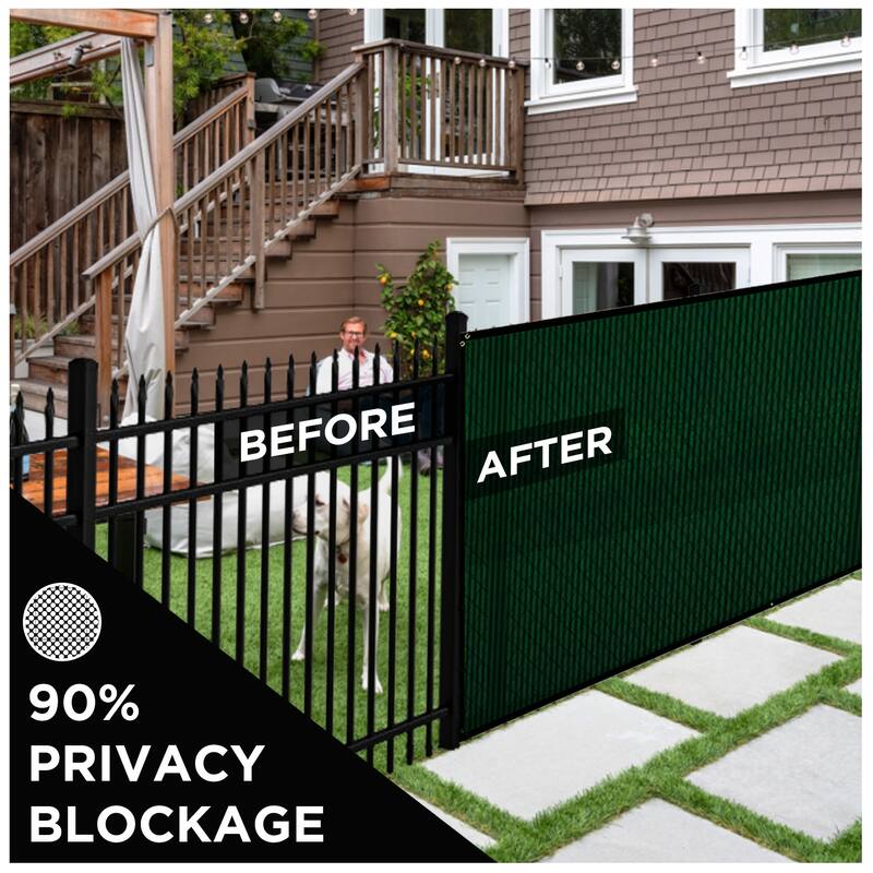 Boen Privacy Netting Green 6' x 100', w/ Reinforced Grommets