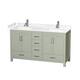Option Light Green / White Cultured Marble Top / Brushed