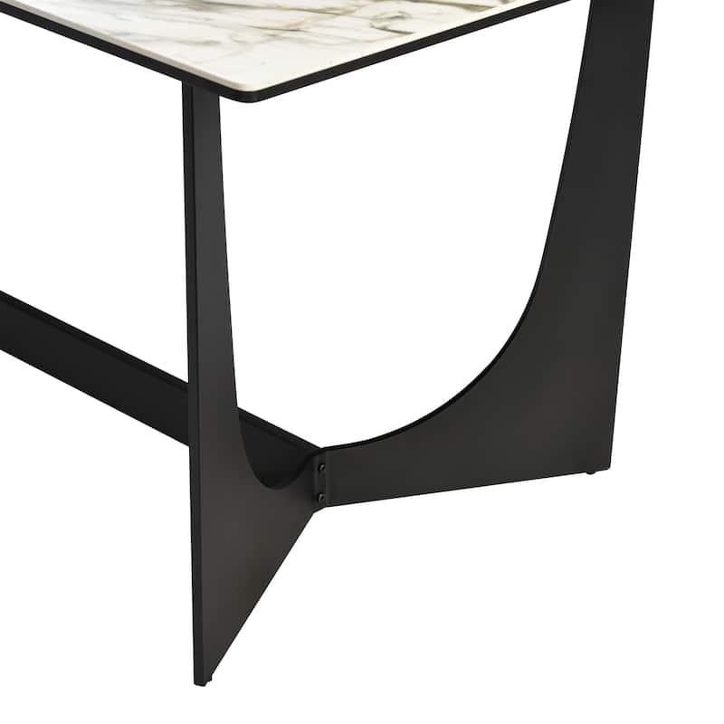 Esme Shilo Dining Set Taupe with Gray Faux Leather Chairs