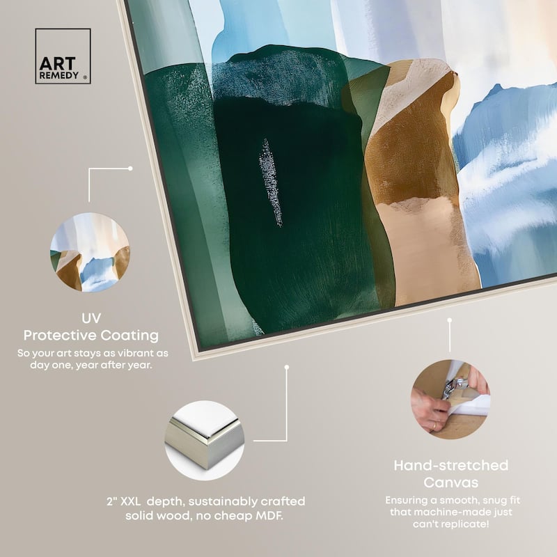 Contoured Calm II Canvas by Art Remedy