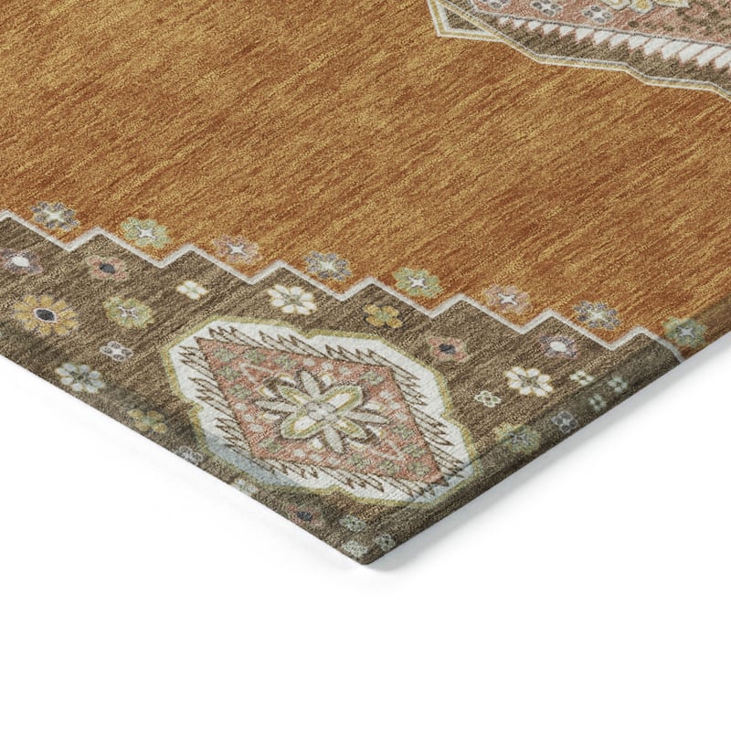 HomeRoots Oriental Traditional Rectangle Outdoor Rug
