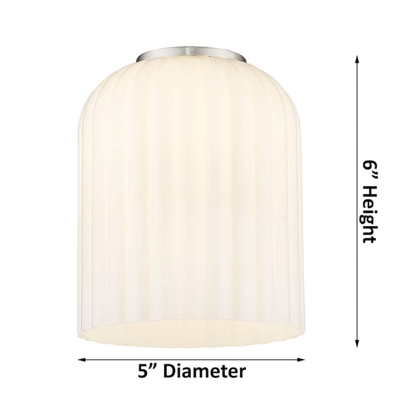 Innovations Lighting Downtown Urban - Bridal Veil - 1 Light 5" Semi-Flush Mount Light