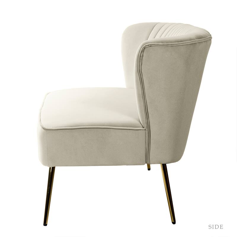 Delicia 3 Piece Living Room Set with Golden Legs by HULALA HOME