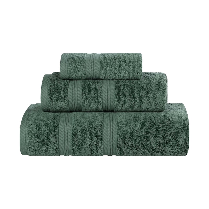 Superior Smart Dry Zero Twist Cotton 3-Piece Assorted Towel Set
