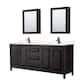 Option Dk Espresso, Black Trim, Carrara Cult. Marble Top