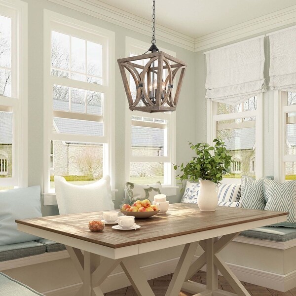 Dining table chandelier farmhouse discount