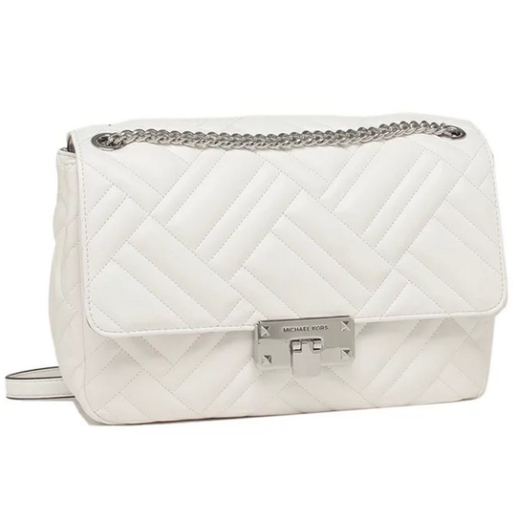 mk white sling bag