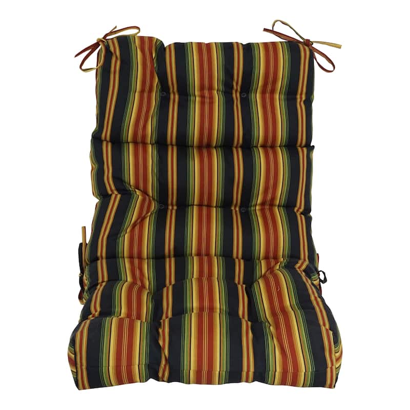Multi-section Tufted Outdoor Seat/Back Chair Cushion (Multiple Sizes)