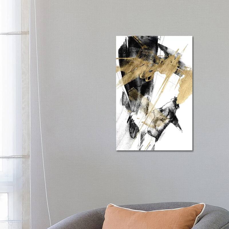 iCanvas "Glam & Black I" by Jennifer Goldberger Canvas Print - 26x18x1.5