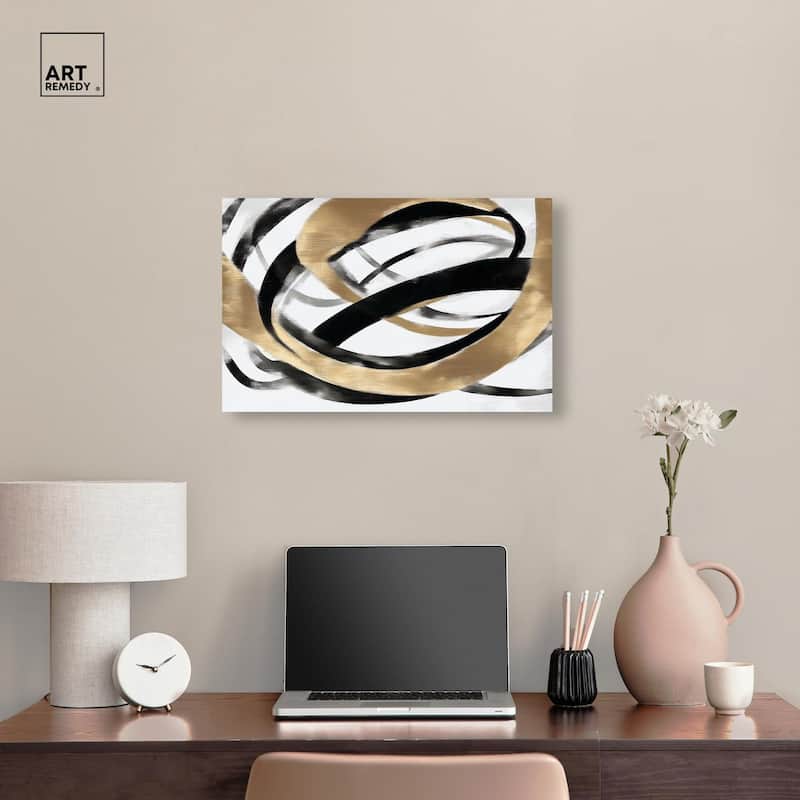 Loops of Luxury I Canvas by Art Remedy, Gallery Wrapped