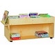 preview thumbnail 1 of 3, Contender 8 Section Top Sided Mobile Book Organizer with Side Easel, Toddlers Bookcase for Classroom, Montessori Shelf - 46.75"