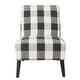 preview thumbnail 12 of 75, HomePop Modern Armless Dining Accent Chair Black Buffalo Plaid