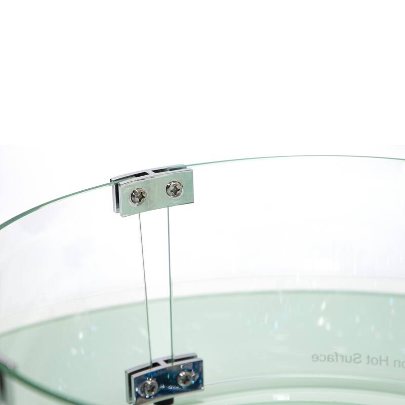 Walbrooke Outdoor Patio Furniture Set with Aluminum Frame Polyester Upholstered Seating and 37000 BTU Propane Burner