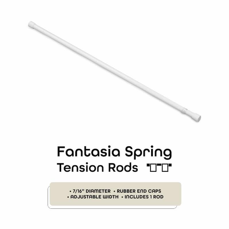 ACHIM Fantasia 7/16" Spring Tension Rod