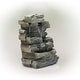 preview thumbnail 9 of 13, Alpine Corporation 13" Tall Indoor 4-Tier Cascading Tabletop Fountain with LED Lights, Gray