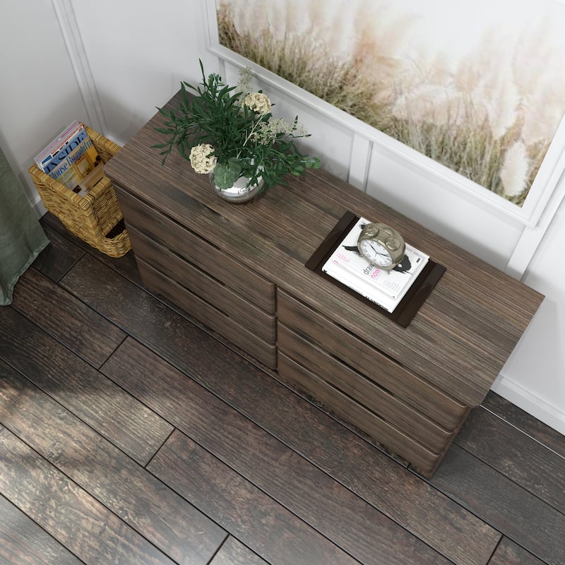 Max and Lily Farmhouse 6 Drawer Dresser