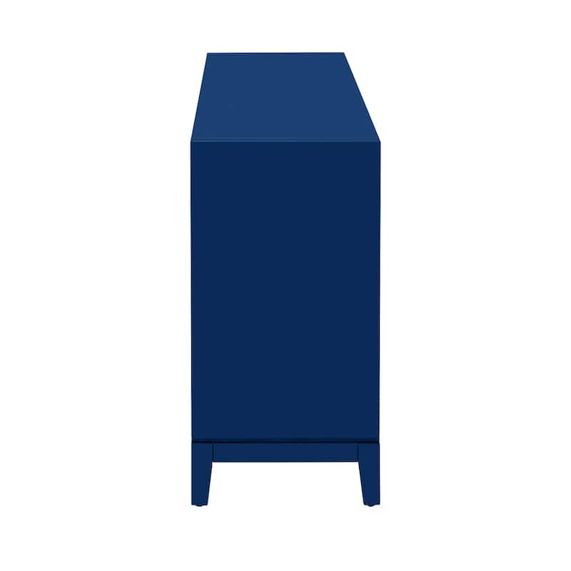 Sleek Storage Cabinet Sideboard Buffet with Vertical Line Design,Suitable for Study,Entrance and Living Room