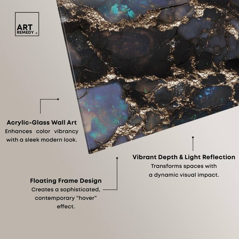 Astral Firelight Acrylic by Art Remedy, Ready to Hang