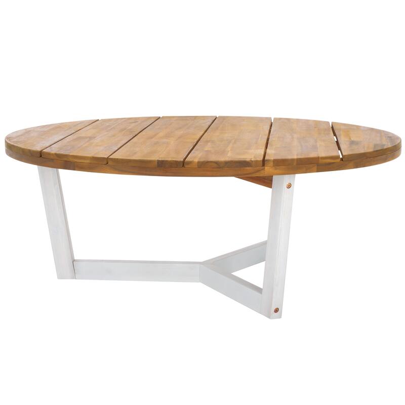 SAFAVIEH Estefani 3-Leg Round Outdoor Coffee Table - 39Wx39Dx15H