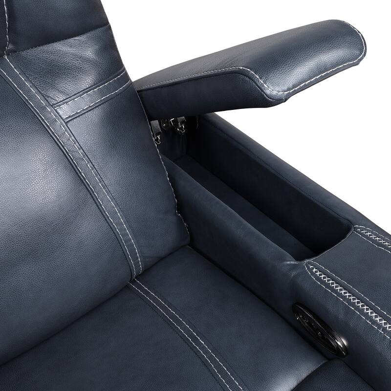 Lourical Leather Match Power Reclining Chair