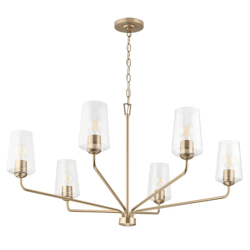 Progress Lighting P400444 Celino 6 Light 40" Wide Chandelier - Champagne Bronze