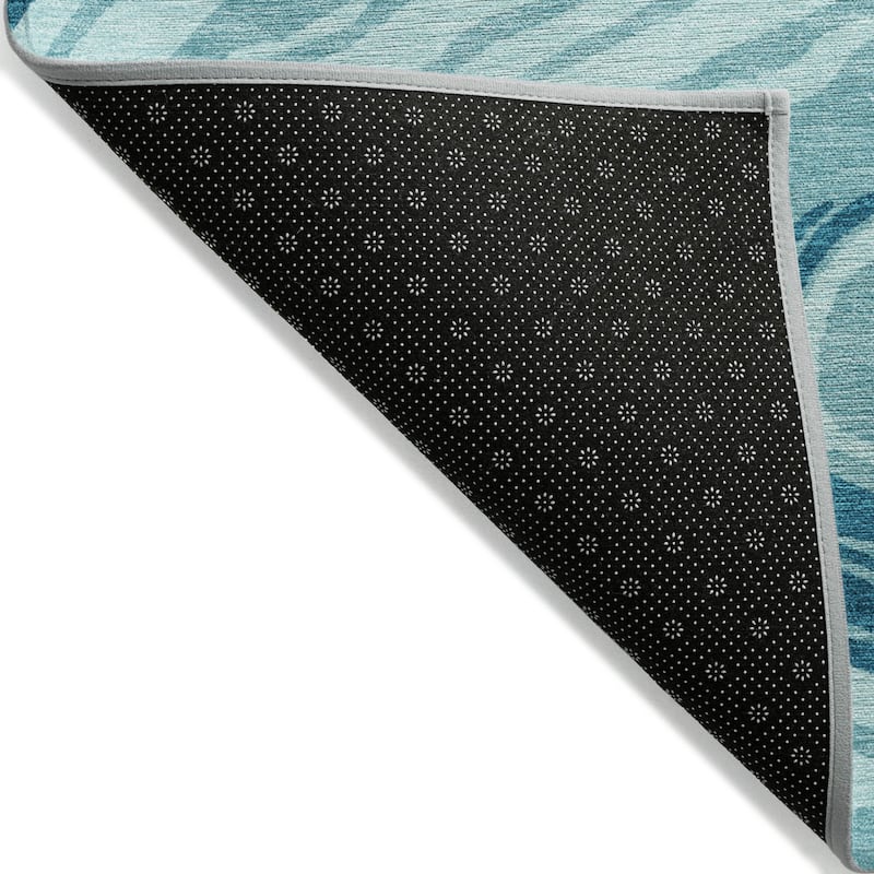 HomeRoots Abstract Transitional Rectangle Outdoor Rug