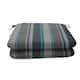 18-inch Square Striped Sunbrella Outdoor Seat Cushions (Set of 2) - Trusted Coast