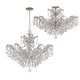 preview thumbnail 3 of 1, Maria Theresa 6 Light Clear Crystal Chrome Chandelier - 27'' W x 20'' H