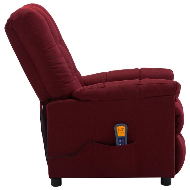 vidaXL Massage Recliner Electric Massaging Recliner Chair for Elderly Fabric - 29.1" x 39" x 40.2"