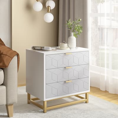 3 Drawer Dresser For Bedroom With Modern Style