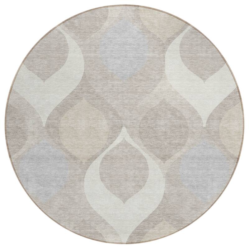 HomeRoots Ogee Transitional Rectangle Outdoor Rug