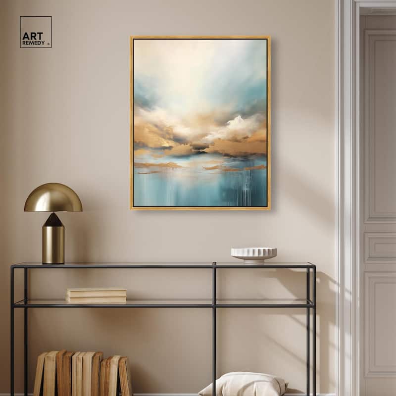 Cloudscape in Gold I Canvas by Art Remedy