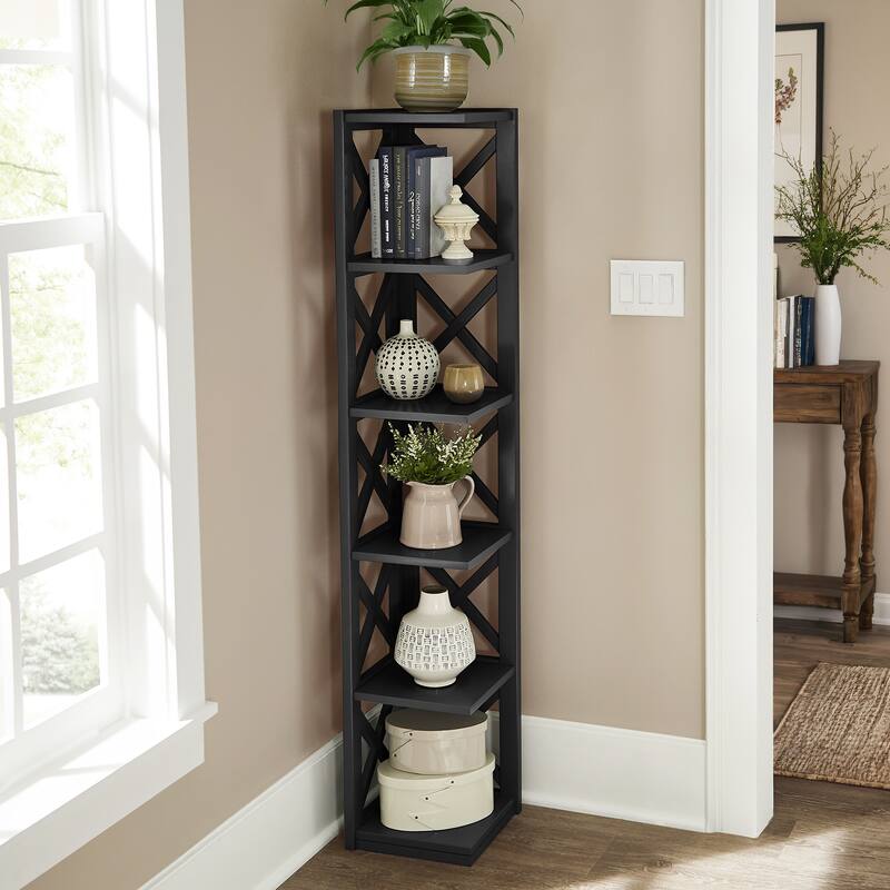 Kelsey X-Frame 5-Shelf Bookcase by iNSPIRE Q Classic