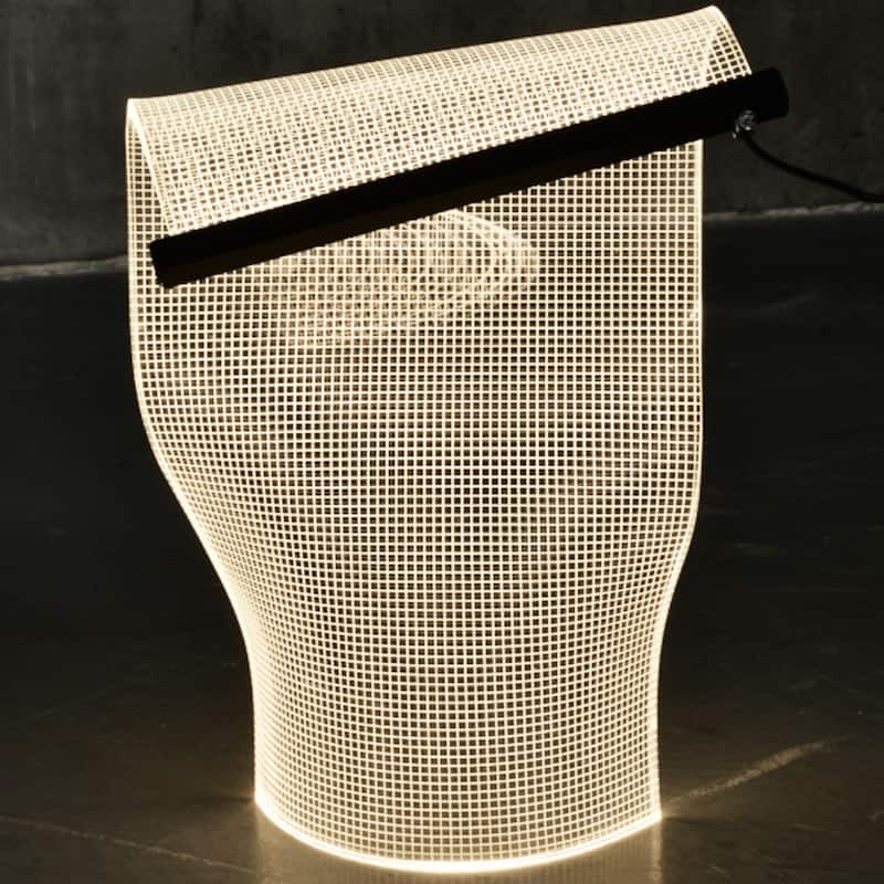 Crystal Acrylic LED Table Lamp - White