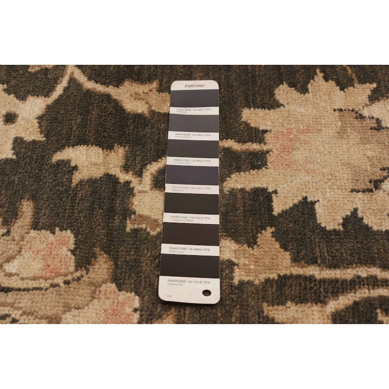 ECARPETGALLERY Hand-knotted Chobi Finest Black Wool Rug - 8'8 x 11'7