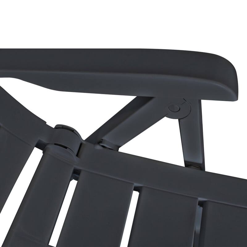 vidaXL Patio Bistro Set Outdoor Furniture Set Patio Table and Chairs Plastic - 39.8" x 26.8" x 28.3"