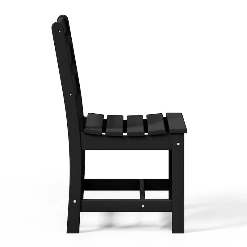 Polytrends Shoreside 6-Piece Side Chair Dining Set With Bench