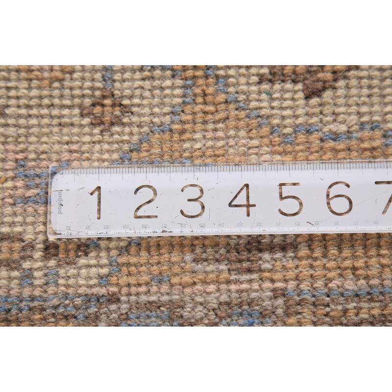 Earth Tone Oushak Oriental Runner Rug Handmade Wool Carpet - 2'6" x 7'10"