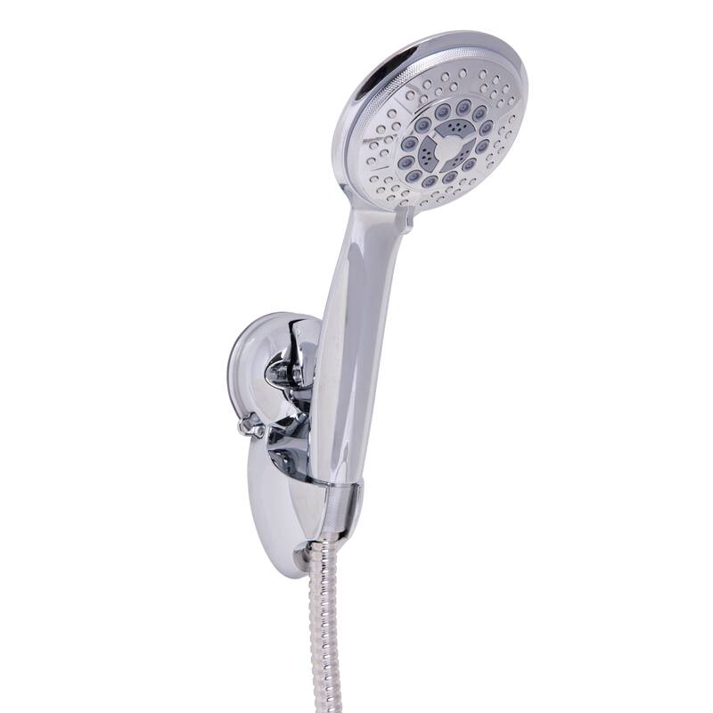 Bath Bliss 5 Function Luxury Dual Shower Head in Chrome - 3.93" Rd x 9.5"